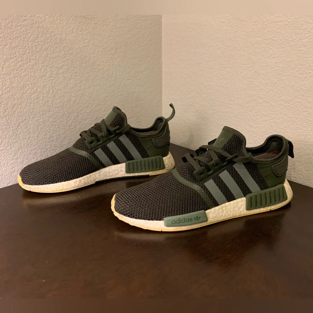Adidas Boost NMD R1 Night Cargo sneakers green Shoes Athletic Men's Size 11.5